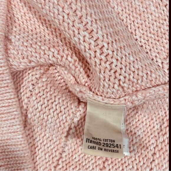 LL Bean Women’s crewneck sweater Salomon coral color size M - Picture 7 of 8